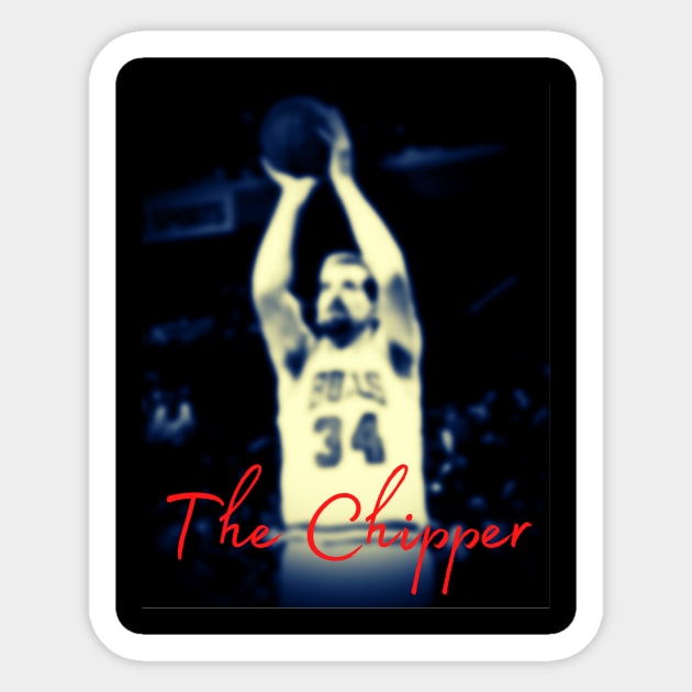 Chicago Bulls Bill Wennington 'The Chipper' Sticker by Abide the Flow